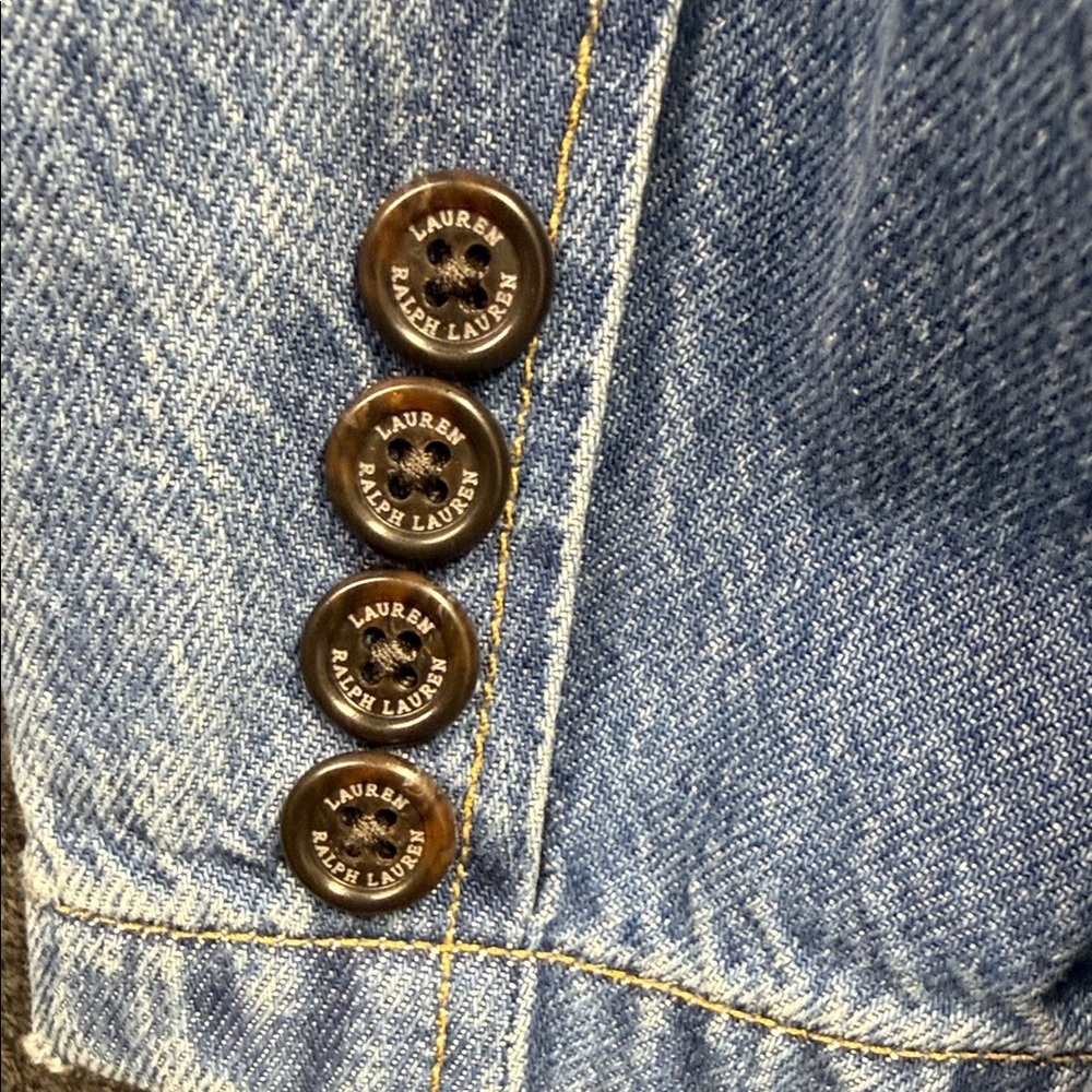 Ralph Lauren Classic Blue Denim Blazer - Picture 4 of 12